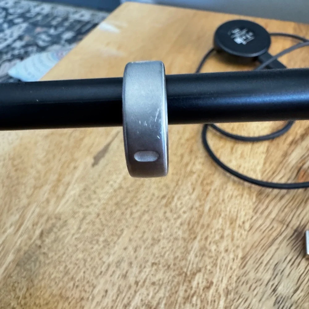 Oura Gen3 Smart Ring in Black with Silver Interior